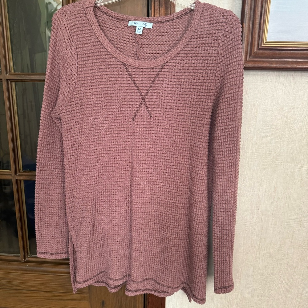 She + Sky Mauve Long Sleeve